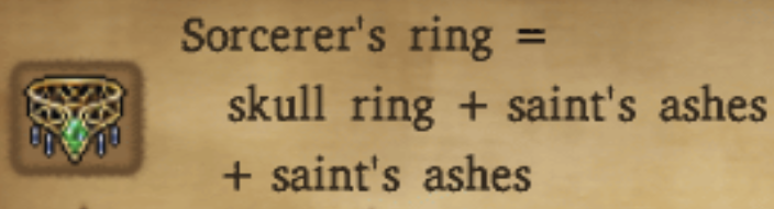 Sorcerers Ring Alchemy Recipe